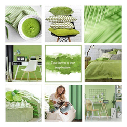 Gotova zavjesa mix 4 trakasta 140x250 cm zelene boje