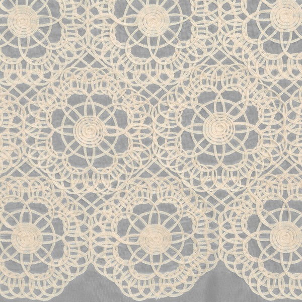 Zavjesa od peruanske tkanine ukrašena aplikacijom 140x250 cm - LIZA