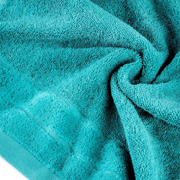 Ručnik s rubom od velura, gramature 500 g/m2 Damla (14) 70X140 cm tirkizni