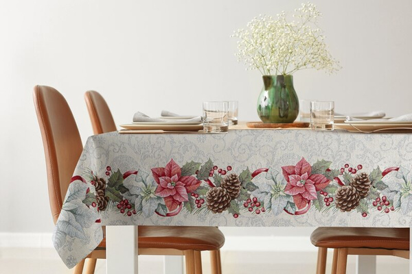 Tapiserijski nadstolnjak 40x100 cm ukrašen božićnim motivom