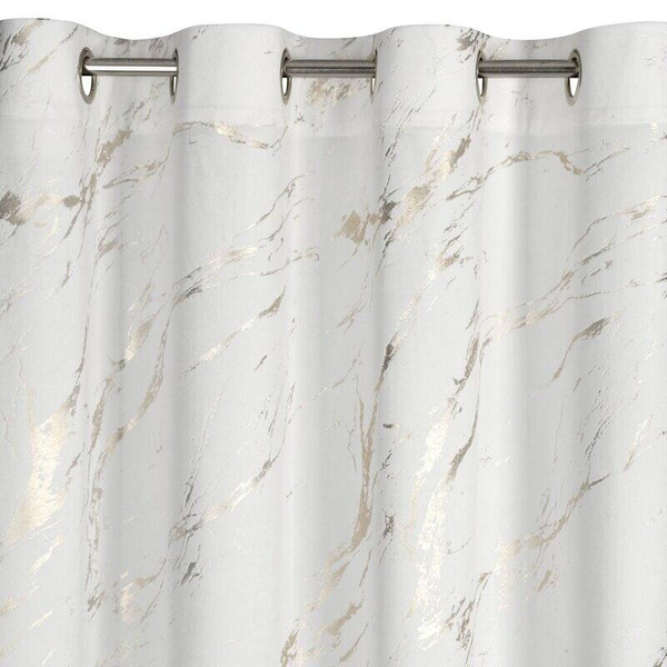 Gotova zavjesa 140x250 od baršuna ukrašena sjajnim mramorom Molly