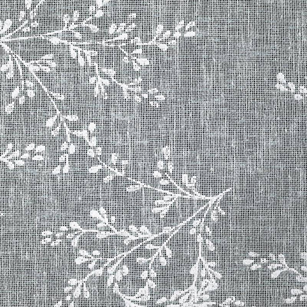 Zavjesa od svijetlog etamina u eko stilu s printom nježnih grančica 140x250 cm Amber