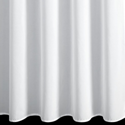 Bijela šifonska zavjesa ukrašena 3D aplikacijom ruže, 140x250 cm - ROSES8 - Eva Minge