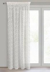 Zavjesa DAISY na traci 130x270 cm bijela