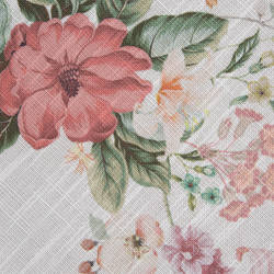 Okrugli stolnjak 140 cm ukrašen printom ljetnog cvijeća SUMMER 12