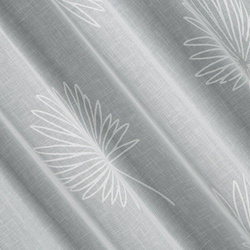 Zavjesa od svijetlog etamina sa motivom jacquard listova na traci 140x270 Jane