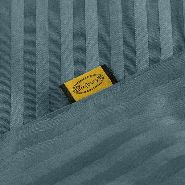 Premium prugasta posteljina za apartmane od pamučnog satena 220x200