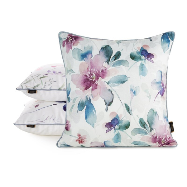 Baršunasta jastučnica 45x45 ukrašena botaničkim printom VELVET