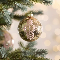 Staklena kugla za božićno drvce ∅ 8cm