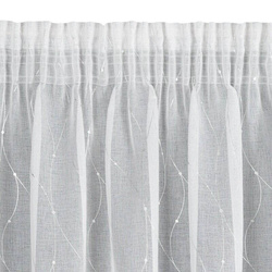 Zavjesa 140x270 od etamina ukrašen suptilnim srebrnim uzorkom Arlena