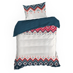 NORDIC set posteljine 140x200 od ranforce pamuka s božićnim motivom