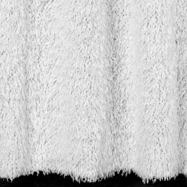 Zavjesa 140x250 MARION ukrašena dlakavim dodatkom