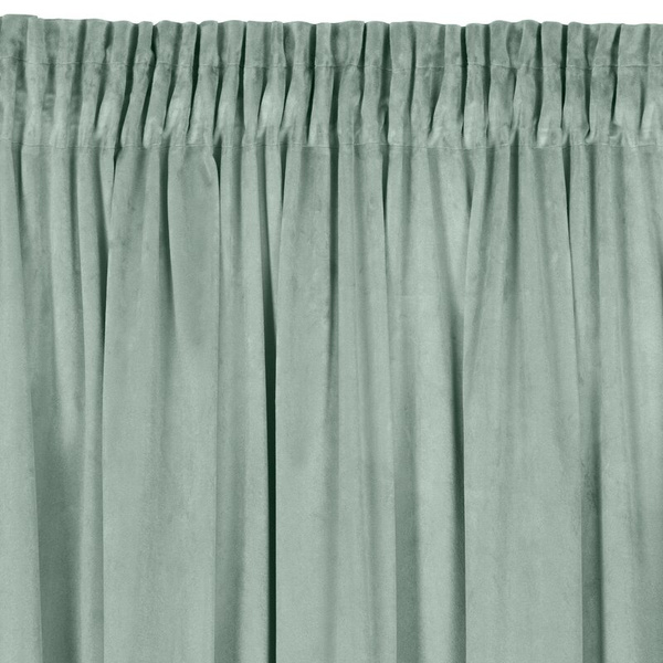 Zavjesa od jednobojnog mekog baršuna trakasta 140x270 cm ružičasta ROSA