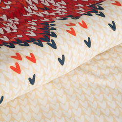 NORDIC set posteljine 140x200 od ranforce pamuka s božićnim motivom