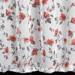 Zavjesa sa cvjetnim printom od svijetlog, poluprozirnog etamina 140x250 Jenny