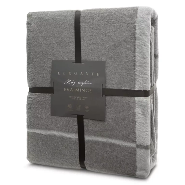 Pamučno-akrilna topla deka 220x240 cm s geometrijskim printom ELEGANTE Eva Minge