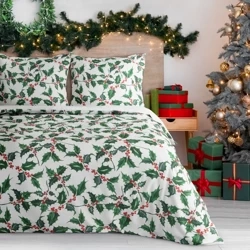 Božićna posteljina od mikrofibre s motivom božićne grane 220x200 TORI
