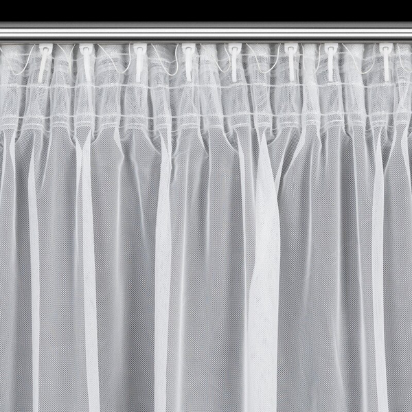 Bijela zavjesa s cvjetnom aplikacijom 140x270 cm AVRIL 