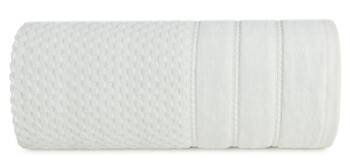 Pahuljasti ručnik 50x90 cm s reljefnom kariranom teksturom i baršunastim rubom, 500 g/m2 Adore