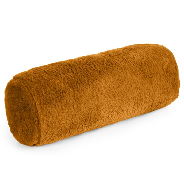 Jastuk, valjak 15x45 cm od mekane krznene tkanine NINA