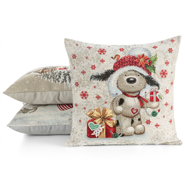 Tapiserijska jastučnica 45x45 cm pamučna s božićnim motivom GOB