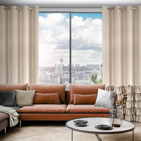 Baršunasta zavjesa ukrašena volanima,140x250 Dani