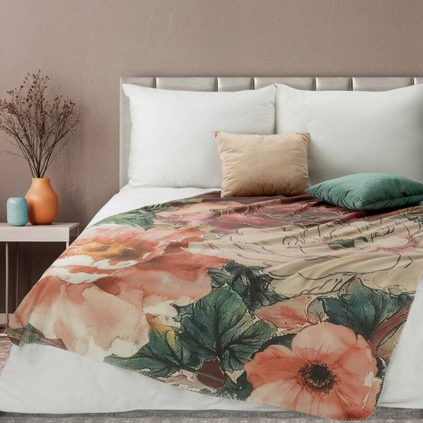 Akrilna deka sa cvjetnim printom 150x200 Chloe Premium
