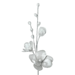 Ukrasni cvijet od foamiran pjene FLORE 723 FI 15 X 86 CM SREBRNY