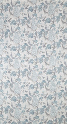 Zavjesa od tkanine s dodatkom lana, ukrašena printom, 140x250 cm,