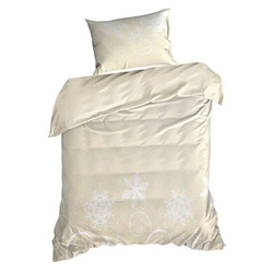 Božićna posteljina 140x200 snježne pahulje od visokokvalitetnog pamuka Santa 6