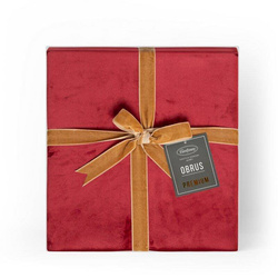 Stolnjak od glatkog baršuna s ukrasnom trakom 145x180 Velvet