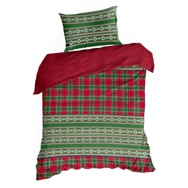 Božićna posteljina 160x200 cm od pamučnog flanela