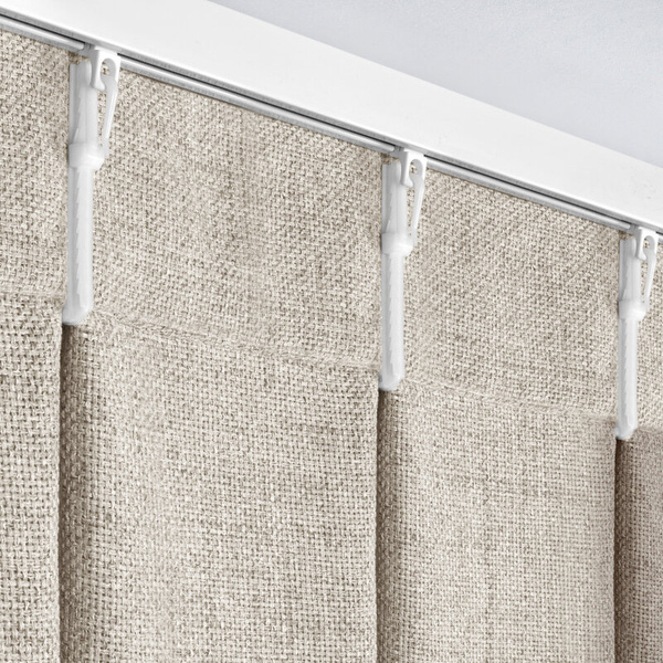 Zavjesa s lanenim tkanjem s melange efektom, 125x270 cm FLEX 1:1,5 - Jula