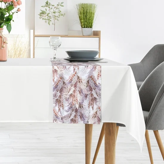 Set stolnjak 140x180 i nadstolnjak 33x180 ukrašen biljnim uzorkom ANITA 4