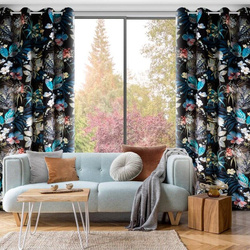 Zavjesa od baršuna s prekrasnim printom cvijeća 140x270 Alani