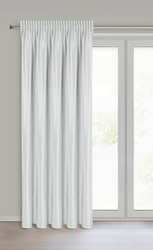 Srebrna zavjesa od sjajnog baršuna 140x270 cm traka - CAMERON