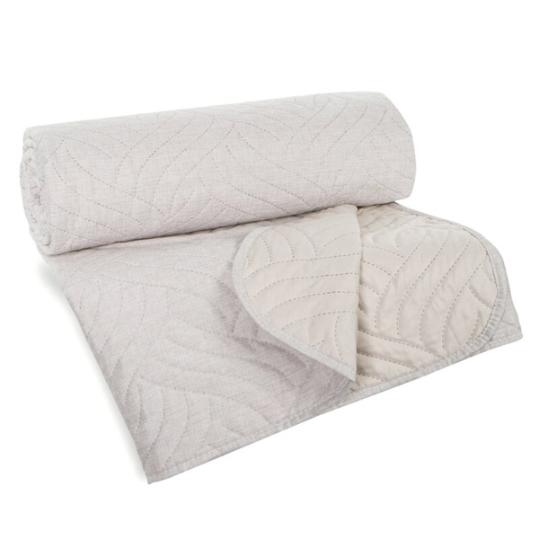 Prekrivač koji imitira lan 220x240 cm s geometrijskim uzorkom, LEN Design 91