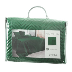 PREMIUM Prekrivač za fotelju 70x160 izrađen od mekog i mat baršuna, prošiven u uzorku riblje kosti metodom vrućeg prešanja Sofia