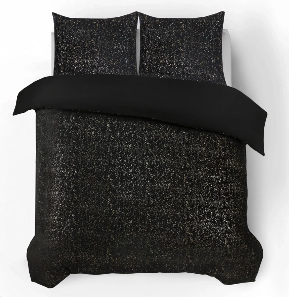 Posteljina od flanelskog flisa 240x200/220 sa zlatnim uzorkom Glamour Flannel