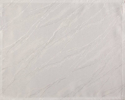 Set od 4 klasične bijele podloške za stolnjake sa sjajnim srebrnim uzorkom mramora, 30x40 Suzana