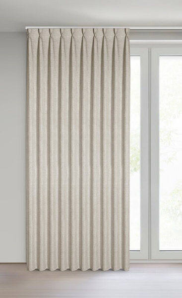 Zavjesa s lanenim tkanjem s melange efektom, 125x270 cm FLEX 1:1,5 - Jula