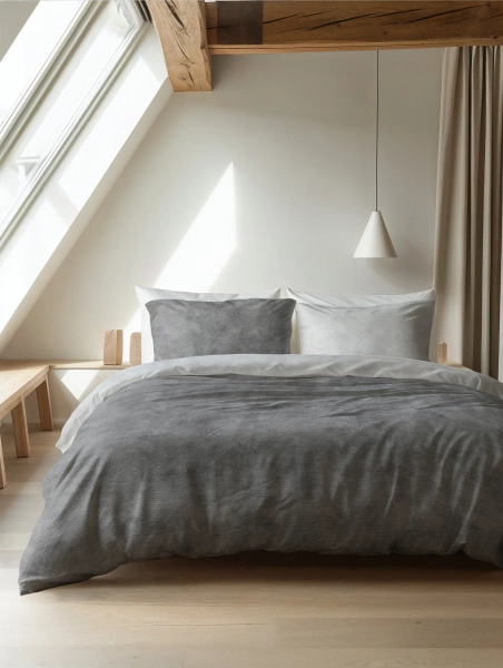 Posteljina od flanela 200x220 bež, mekana na dodir Washed Cotton