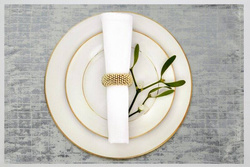 Set od 4 žakard podloške s nježnim izlizanim uzorkom , 30x40 Alina