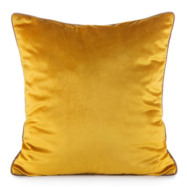 Jastučnica 60x60 od baršuna s nježnim sjajem i ukrasnim rubom Gaja