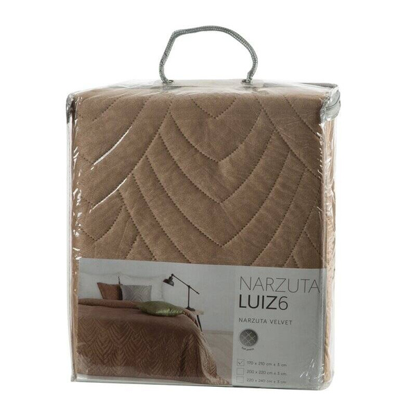 Prekrivač od baršuna ukrašen mramornim uzorkom 170x210 Luiz 6