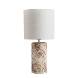Keramička stolna lampa, abažur od mat tkanine NOA 01 29x60 