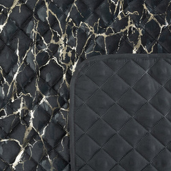 PREMIUM baršunasti pokrivač 220x240 prošiven metodom vrućeg prešanja sa sjajnim mramornim uzorkom Blink 4