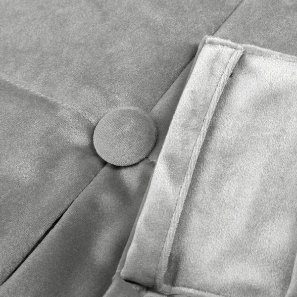 Baršunasta zavjesa ukrašena dubokim naborima i gumbima 85x250 cm (dimenzije zavjese dane nakon sklapanja) zavjesa s tregerima - ALITA