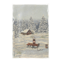Tapiserijski nadstolnjak 45x140 cm ukrašen božićnim motivom