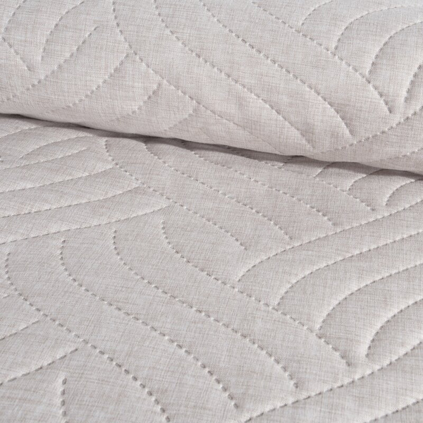 Prekrivač koji imitira lan 220x240 cm s geometrijskim uzorkom, LEN Design 91